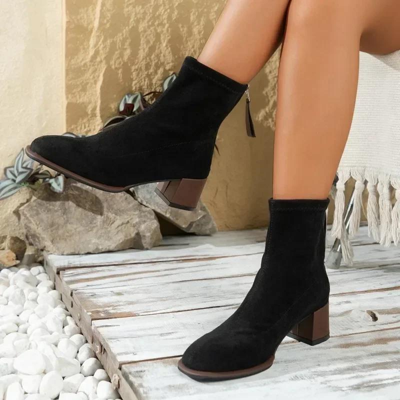 fashion Ladies Shoes on Sale 2024 Fashion Zipper Women s Boots Autumn Round Toe Suede Solid Short Barrel Chunky Heels Large Size Boots 35 чёрный
fashion Ladies Shoes on Sale 2024 Fashion Zipper Women s Boots Autumn Round Toe Suede Solid Short Barrel Chunky Heels Large Size Boots 35 чёрный