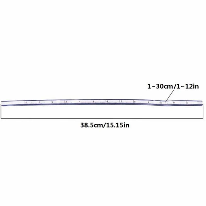30cm Curved Ruler For Sewing Soft Flexible English And Metric Scale Rule Engineering Drafting Drawing Tool Sewing Accessories
30cm Curved Ruler For Sewing Soft Flexible English And Metric Scale Rule Engineering Drafting Drawing Tool Sewing Accessories