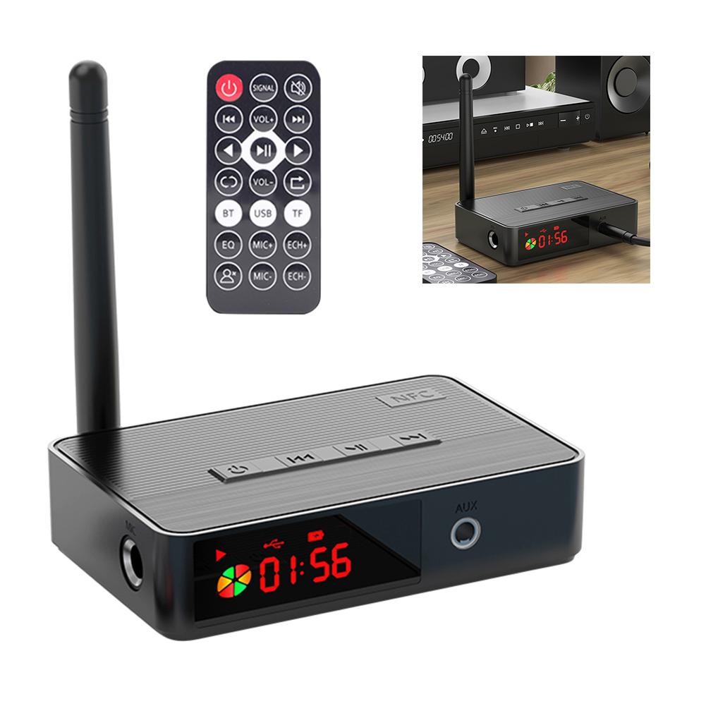 NFC Bluetooth-совместимый 5.3 передатчик приемник 3.5 мм AUX музыкальный приемник оптический коаксиальный/микрофон/U диск/TF карта с пультом дистанционного управления
NFC Bluetooth-совместимый 5.3 передатчик приемник 3.5 мм AUX музыкальный приемник оптический коаксиальный/микрофон/U диск/TF карта с пультом дистанционного управления