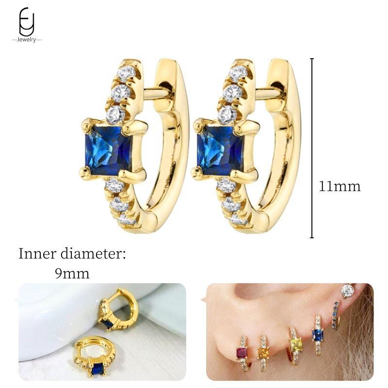 925 Silver Ear Buckles Fashion Hoop Earrings Dark Blue Crystal Pendant Gold Earrings High Women s Jewelry Luxury Gifts
925 Silver Ear Buckles Fashion Hoop Earrings Dark Blue Crystal Pendant Gold Earrings High Women s Jewelry Luxury Gifts