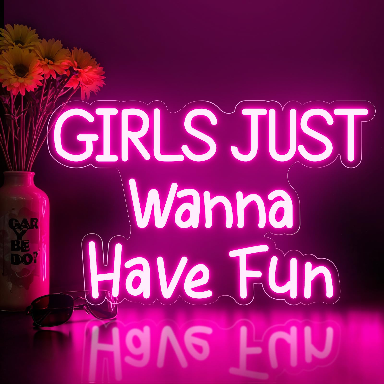 Girls Just Wanna Have Fun Neon Sign Light Sign for Wall Decor for Girls Room Wedding Birthday Party Decor
Girls Just Wanna Have Fun Neon Sign Light Sign for Wall Decor for Girls Room Wedding Birthday Party Decor