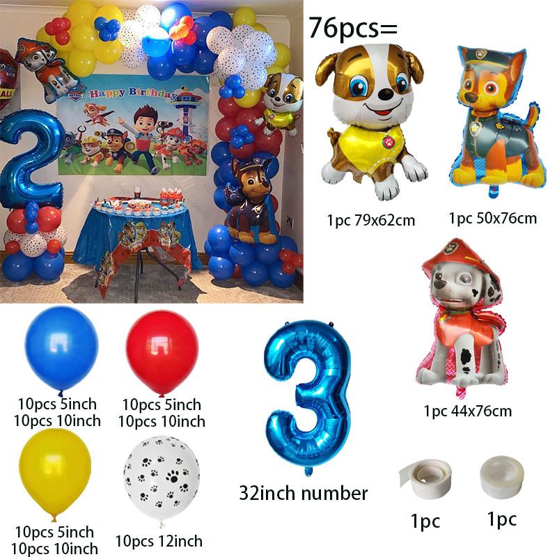 76pcs Patrol Balloons Arch Garland Kit Latex Balloon Number Balls Birthday Baby Shower Party Decoration Gift PAW Round Sensory Compression Bouncy as shown
76pcs Patrol Balloons Arch Garland Kit Latex Balloon Number Balls Birthday Baby Shower Party Decoration Gift PAW Round Sensory Compression Bouncy as shown