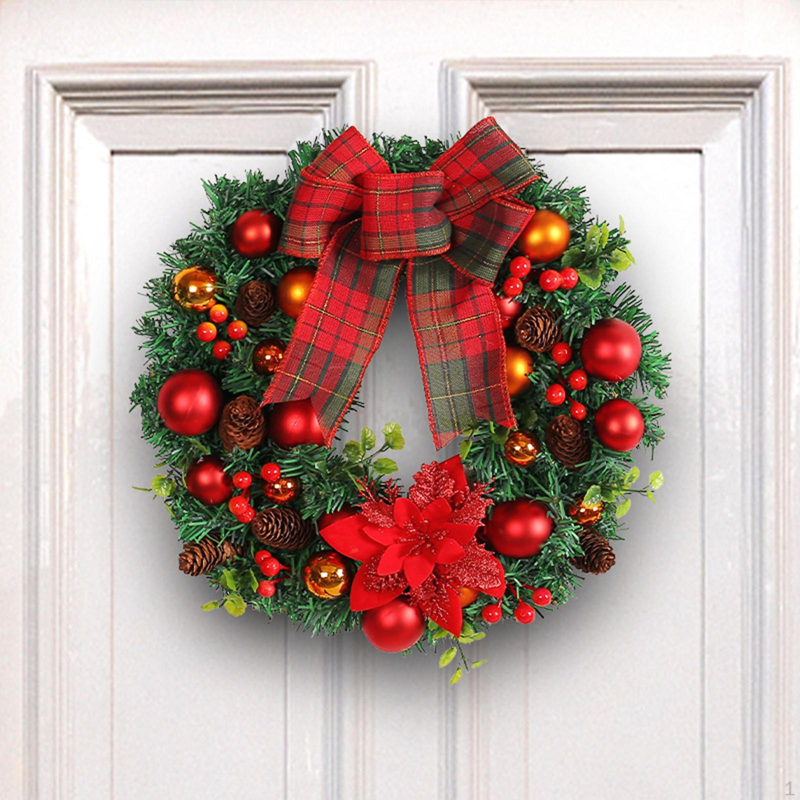 Christmas Wreath Front Door Housewarming Outside Holiday Garland Xmas for Hotel Wall
Christmas Wreath Front Door Housewarming Outside Holiday Garland Xmas for Hotel Wall