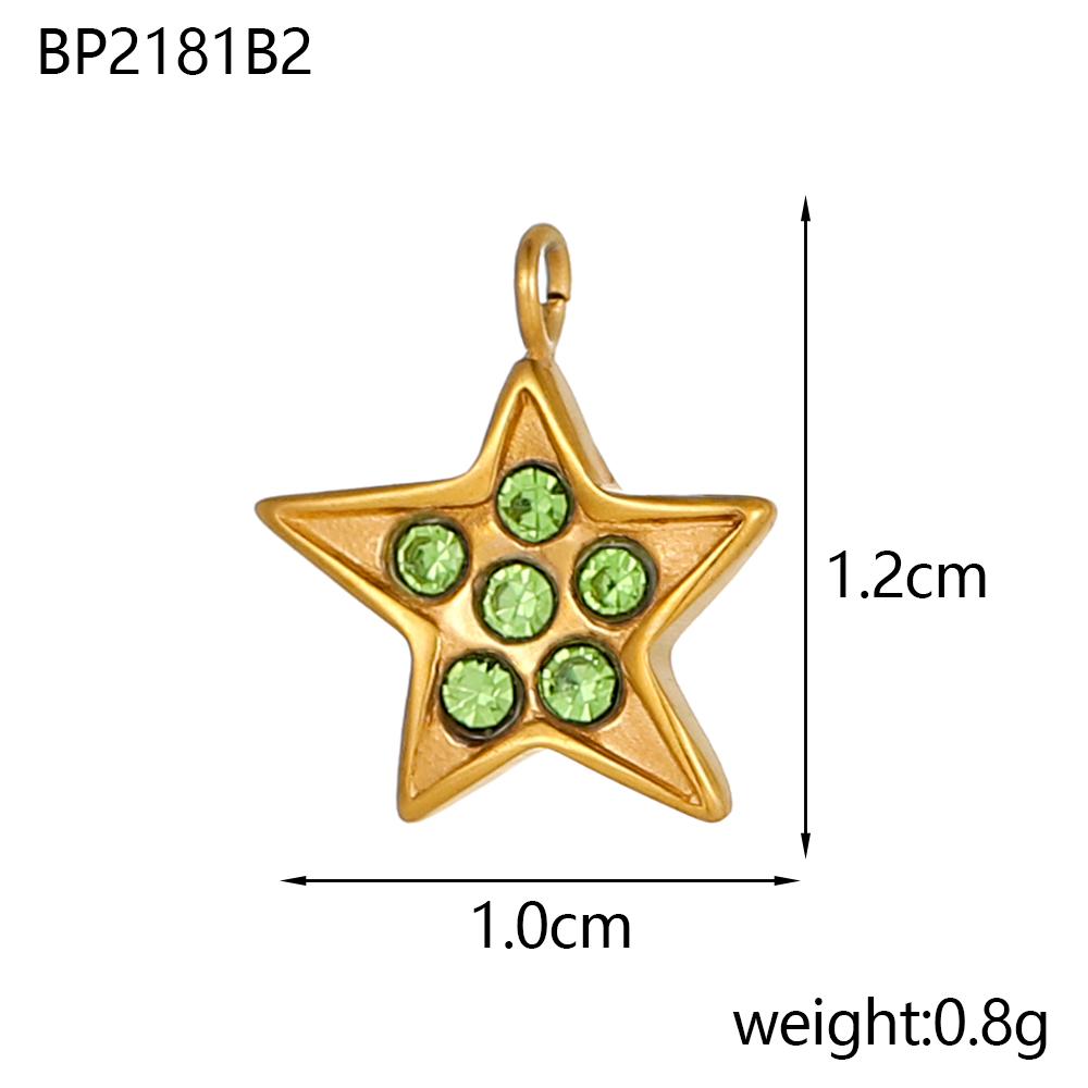 CARLIDANA Stylish Full of Colorful Zircon Star Pendant Gold Plated Stainless Steel Star Charms for DIY Jewelry Making Necklace
CARLIDANA Stylish Full of Colorful Zircon Star Pendant Gold Plated Stainless Steel Star Charms for DIY Jewelry Making Necklace