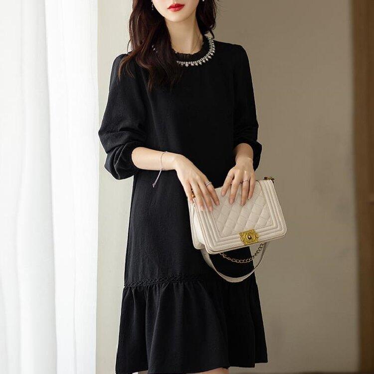 Весеннее платье с темпераментом женское новое женское платье тонкая черная юбка 4XL чёрный
Весеннее платье с темпераментом женское новое женское платье тонкая черная юбка 4XL чёрный