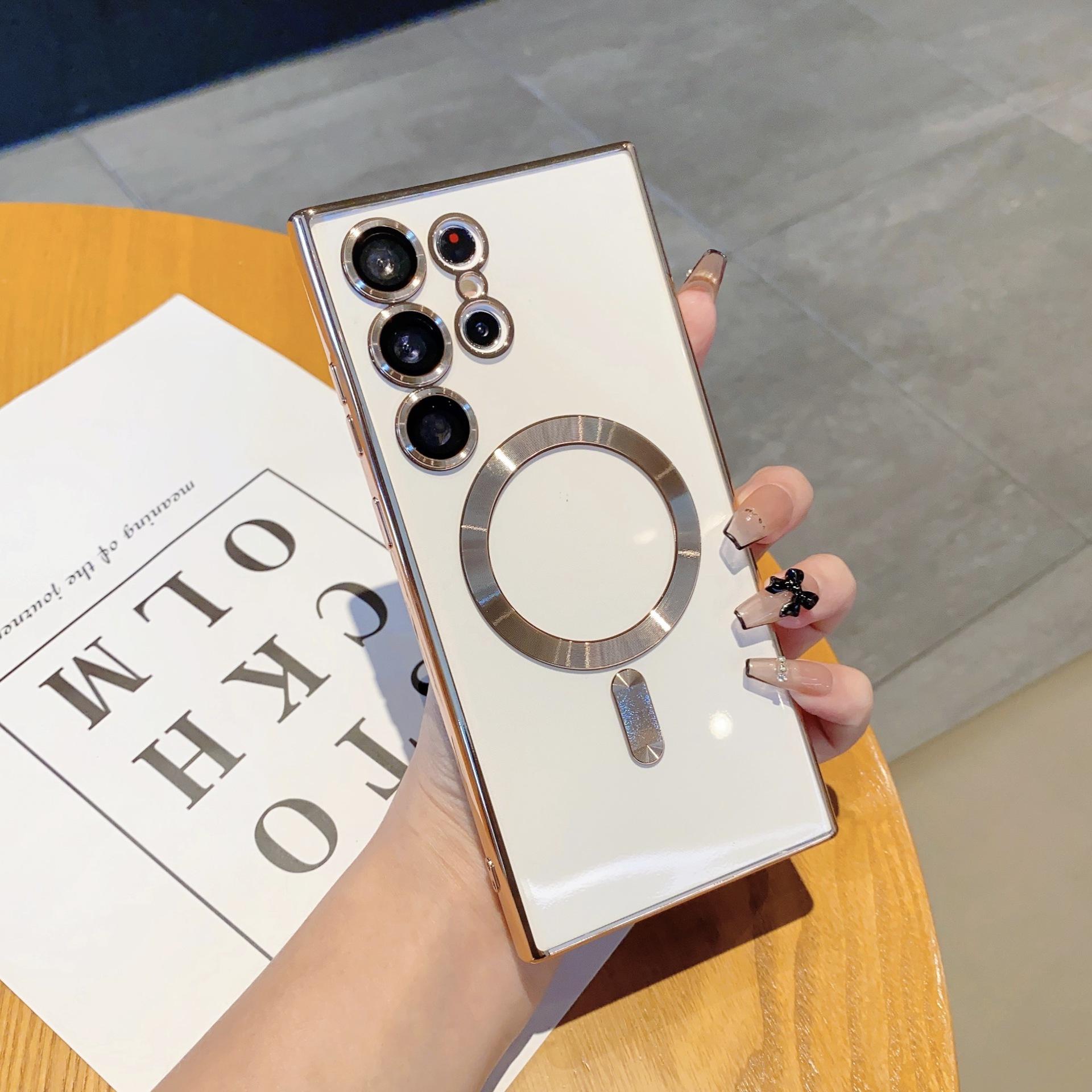 Подходит для Samsung S24FE Магнитный чехол для мобильного телефона с присоской S25ultra Гальванизированный прозрачный чехол с полной защитой объектива S22Plus Samsung Galaxy NOTE 20 ULTRA
Подходит для Samsung S24FE Магнитный чехол для мобильного телефона с присоской S25ultra Гальванизированный прозрачный чехол с полной защитой объектива S22Plus Samsung Galaxy NOTE 20 ULTRA