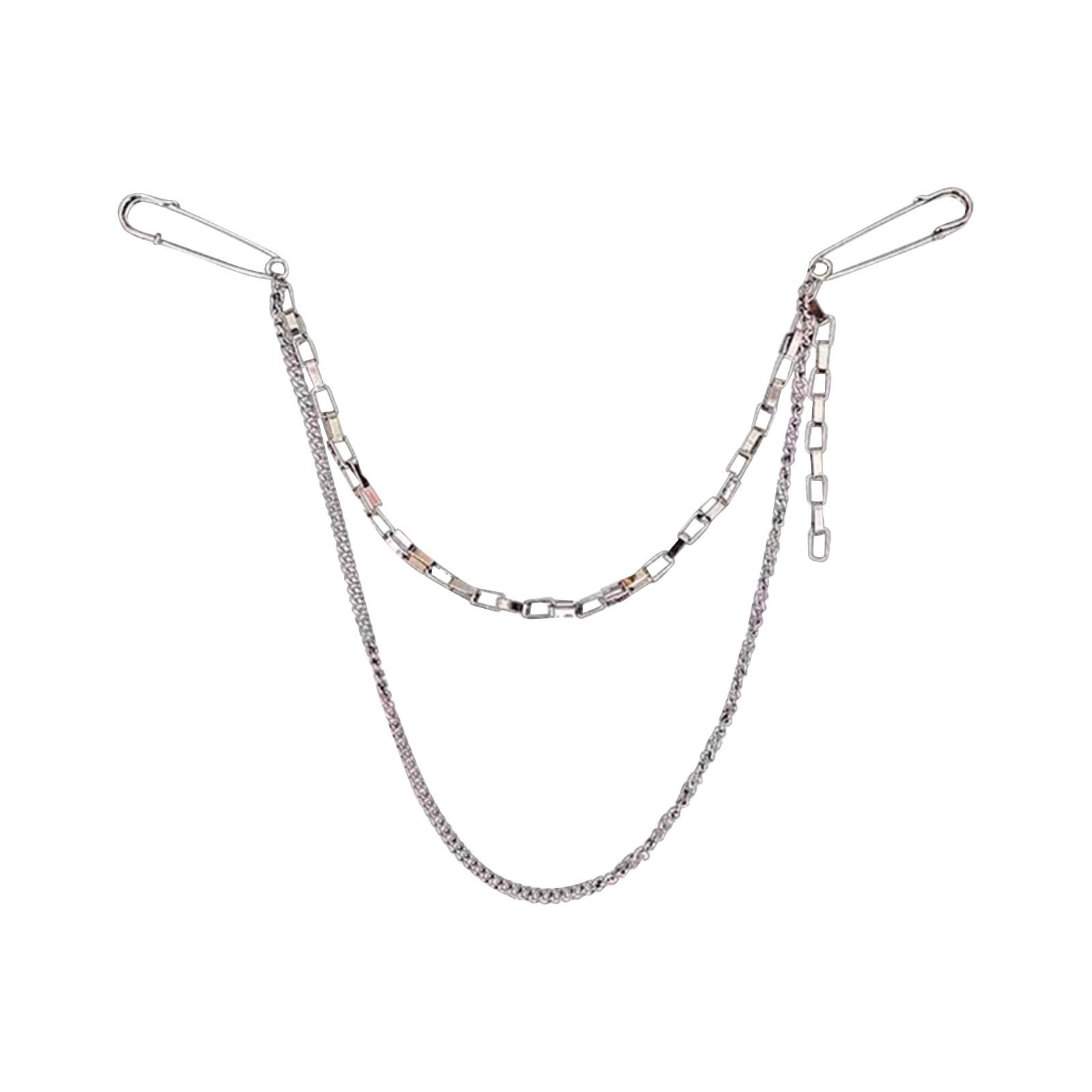 Брошь-цепочка в стиле хип-хоп, украшение для костюма, брошь, ювелирные изделия One Size
Брошь-цепочка в стиле хип-хоп, украшение для костюма, брошь, ювелирные изделия One Size