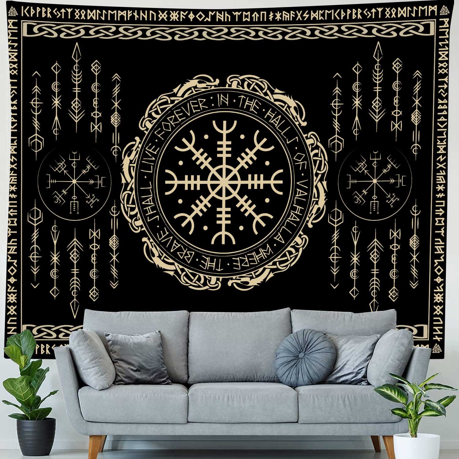 Древний викингский медитационный рунический принт с узором, гобелен для дома, спальни, гостиной, общежития, настенный декор, тканевый гобелен 230x180cm
Древний викингский медитационный рунический принт с узором, гобелен для дома, спальни, гостиной, общежития, настенный декор, тканевый гобелен 230x180cm
