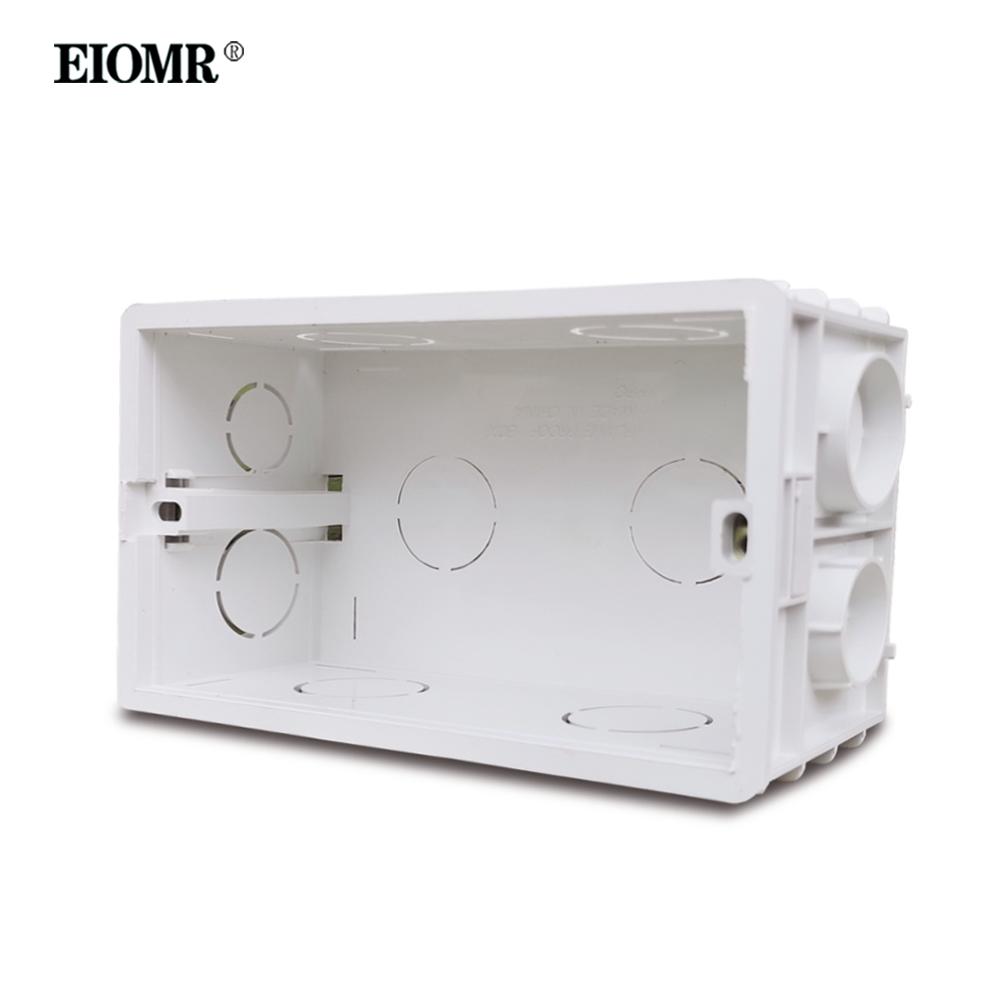 EIOMR White 146 Type Mounting Back Box Adjustable Internal Cassette Junction Box for 146mm*86mm Wall Switch and Standard Socket
EIOMR White 146 Type Mounting Back Box Adjustable Internal Cassette Junction Box for 146mm*86mm Wall Switch and Standard Socket