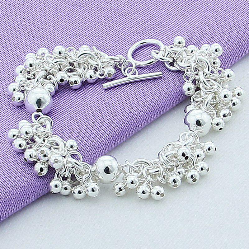 Silver Plated Korean Style Grape Bead Bracelet - Fashionable and In Stock (YH015) белый
Silver Plated Korean Style Grape Bead Bracelet - Fashionable and In Stock (YH015) белый