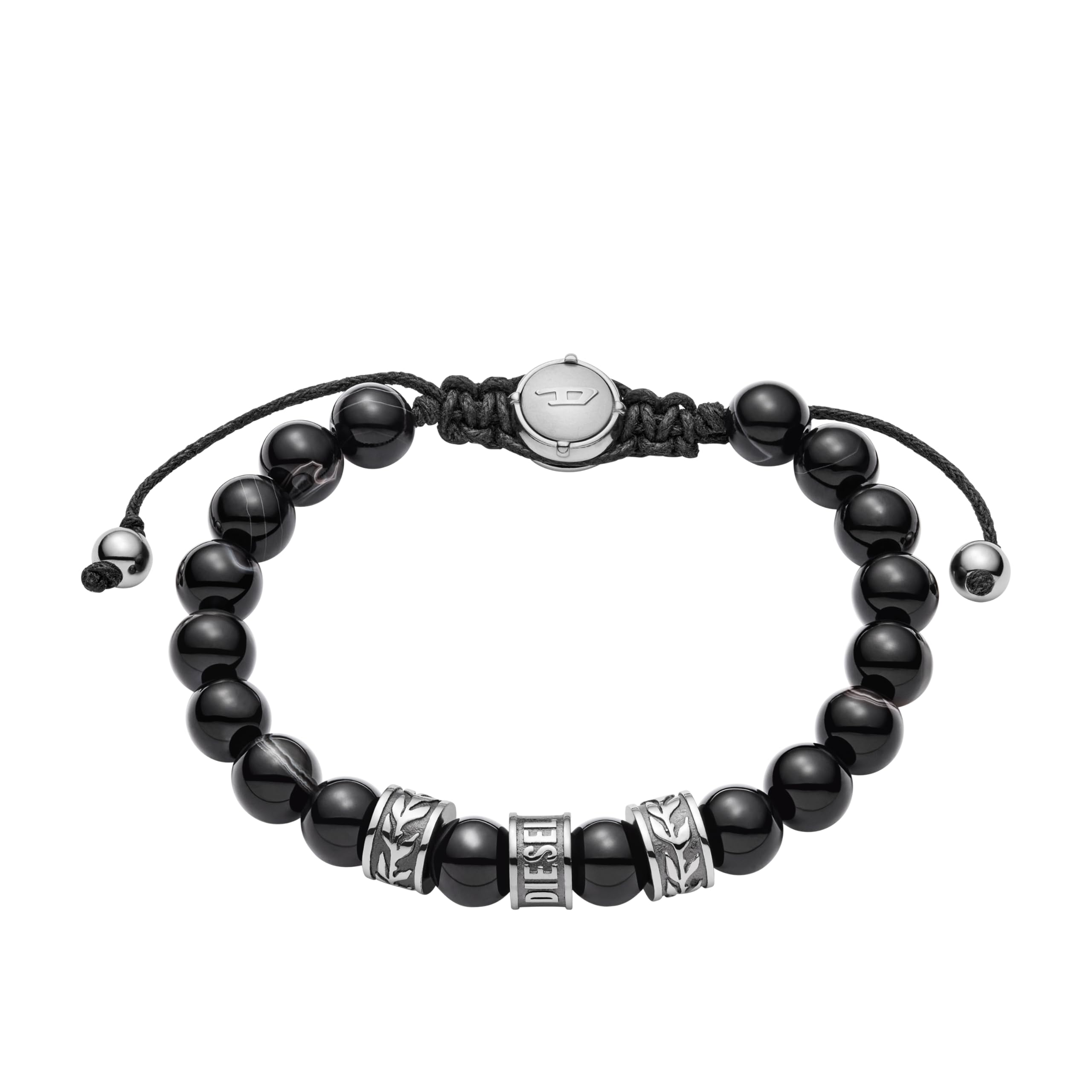 Diesel Men s Agate Beads Bracelet, Color: Black (Model: DX1101040)
Diesel Men s Agate Beads Bracelet, Color: Black (Model: DX1101040)