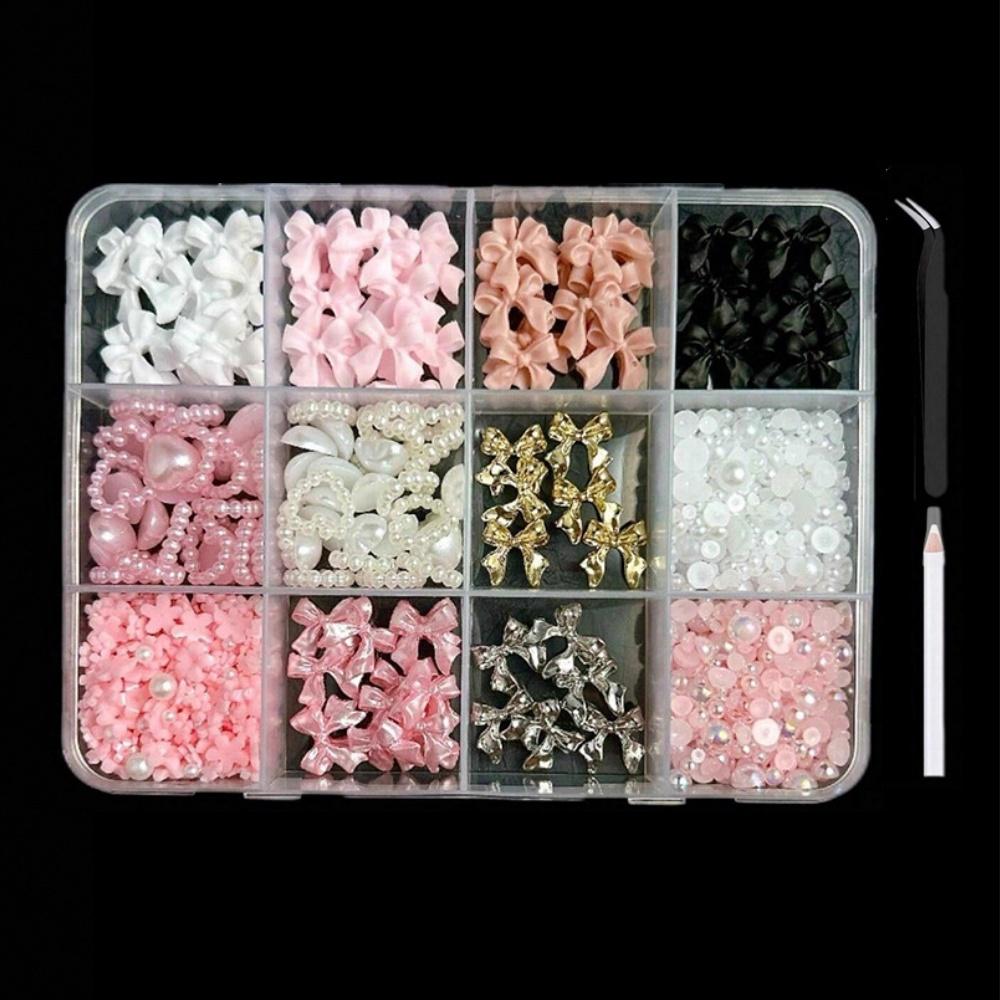 1set 3D Bowknot Nail Charms Mixed Resin Pearls Nail Art Decor DIY Manicure Craft Accessories with Pen&Tweezers
1set 3D Bowknot Nail Charms Mixed Resin Pearls Nail Art Decor DIY Manicure Craft Accessories with Pen&Tweezers