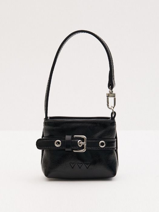 VVV Buckle Mini Hobo Tote Bag Keychain_Black Free
VVV Buckle Mini Hobo Tote Bag Keychain_Black Free