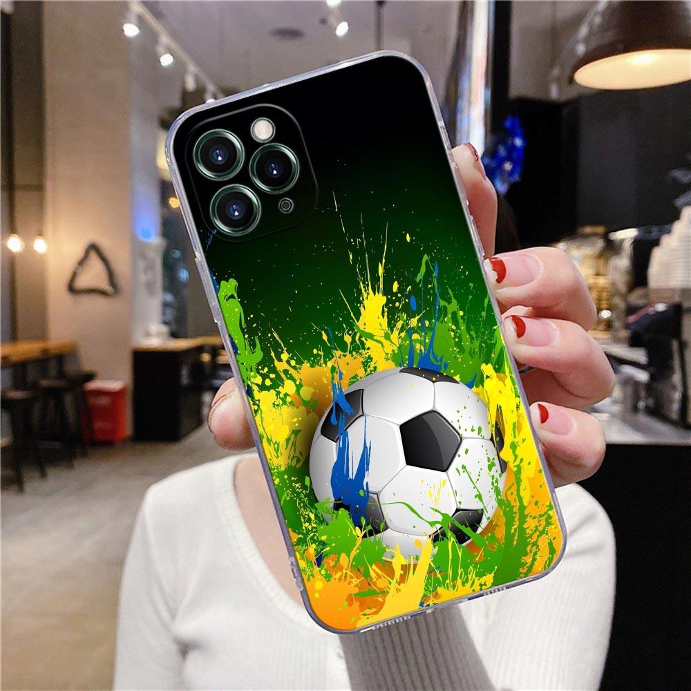 Football Soccer Ball Clear Phone Case For iPhone 15 13 11 12 14 Pro Max X XS XR 7 8 14 Plus 15Pro Case Silicone Funda Back Cover iPhone 7 8 SE2 2020
Football Soccer Ball Clear Phone Case For iPhone 15 13 11 12 14 Pro Max X XS XR 7 8 14 Plus 15Pro Case Silicone Funda Back Cover iPhone 7 8 SE2 2020