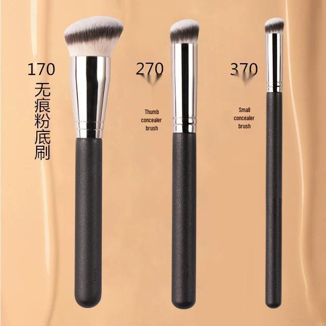Makeup Tools: Foundation Brush 170, Concealer Brush 270, Soft Makeup Brush 370 - Non-Powder Absorbing Concealer & Contour Brushes
Makeup Tools: Foundation Brush 170, Concealer Brush 270, Soft Makeup Brush 370 - Non-Powder Absorbing Concealer & Contour Brushes