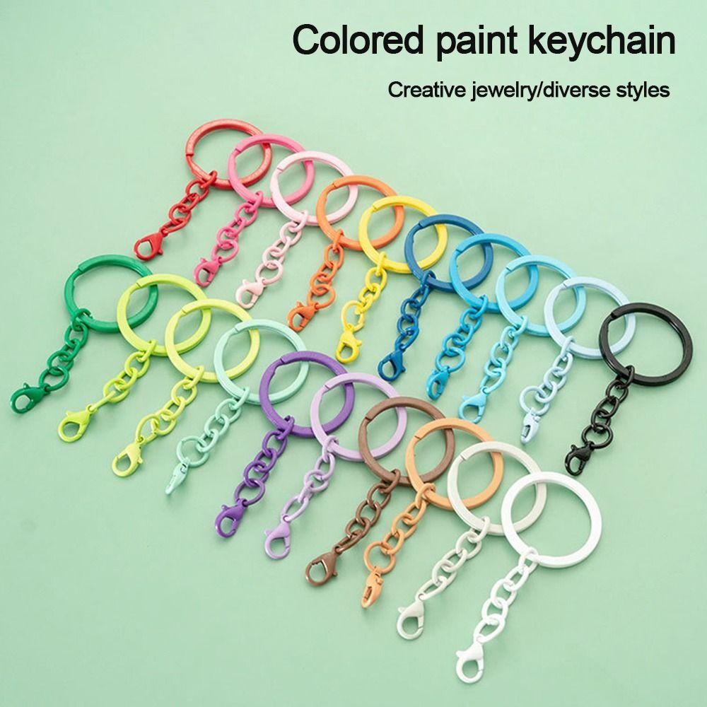 10pcs/set with Lobster Clasp Colorful Split Rings 30mm Key Hook DIY Jewelry Making Accessories червоний
10pcs/set with Lobster Clasp Colorful Split Rings 30mm Key Hook DIY Jewelry Making Accessories червоний