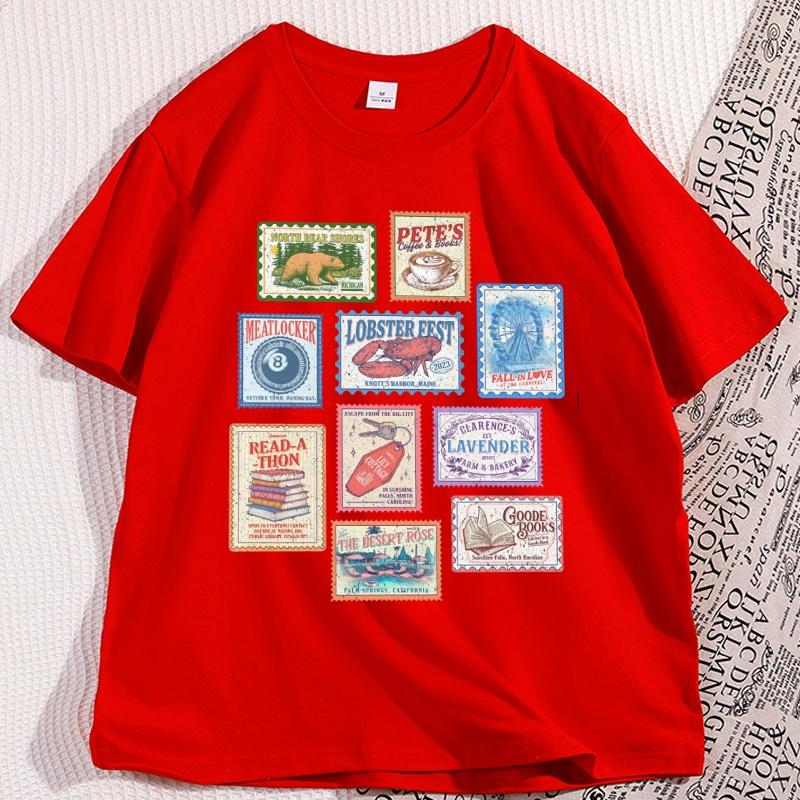 Emily Henry Books Stamp T Shirt Beach Read Book TShirt Casual Short Sleeve Round Neck Tshirt Book Lovers Clothes Streetwear S
Emily Henry Books Stamp T Shirt Beach Read Book TShirt Casual Short Sleeve Round Neck Tshirt Book Lovers Clothes Streetwear S