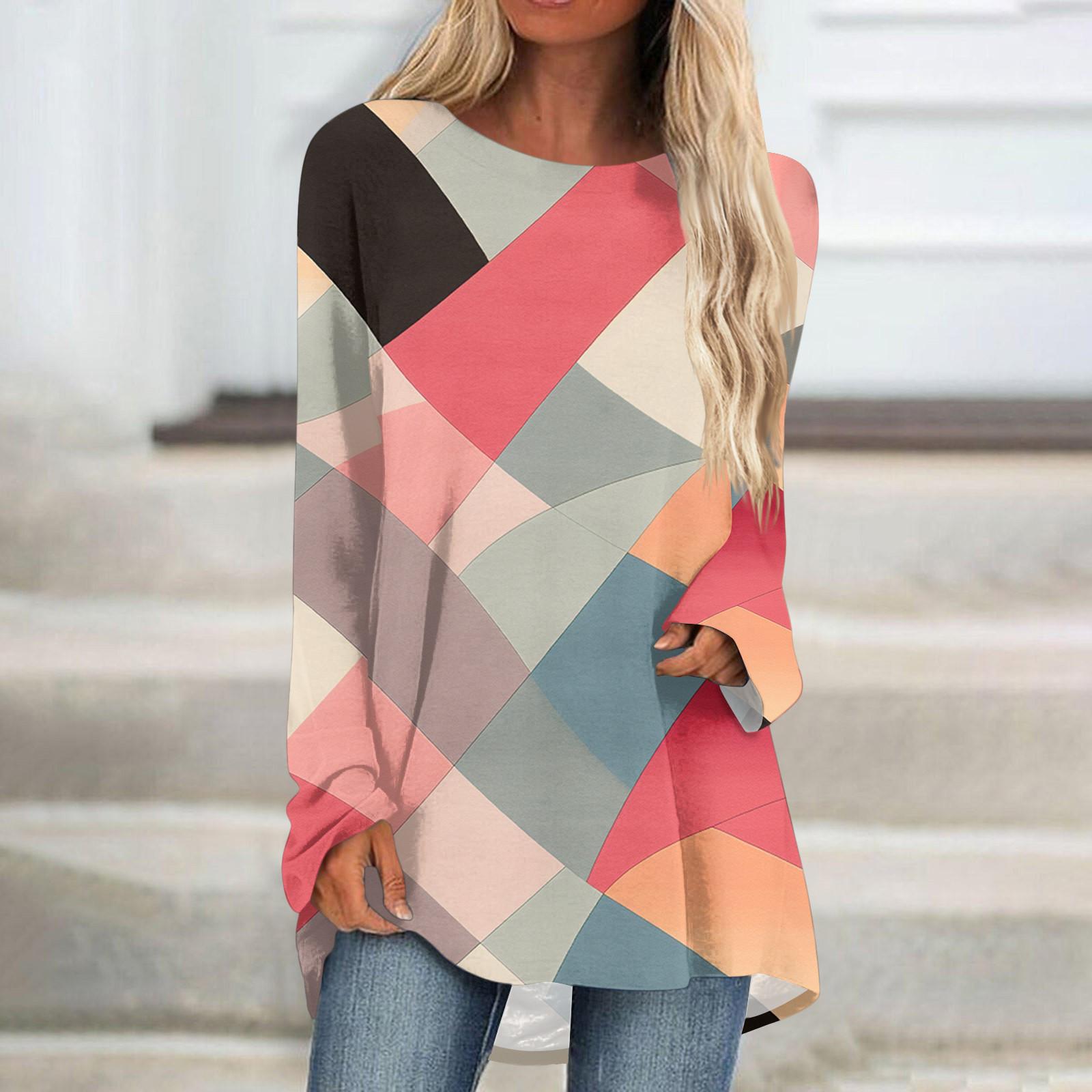 Модные женские повседневные топы с длинными рукавами и круглым вырезом с принтом L
Модные женские повседневные топы с длинными рукавами и круглым вырезом с принтом L