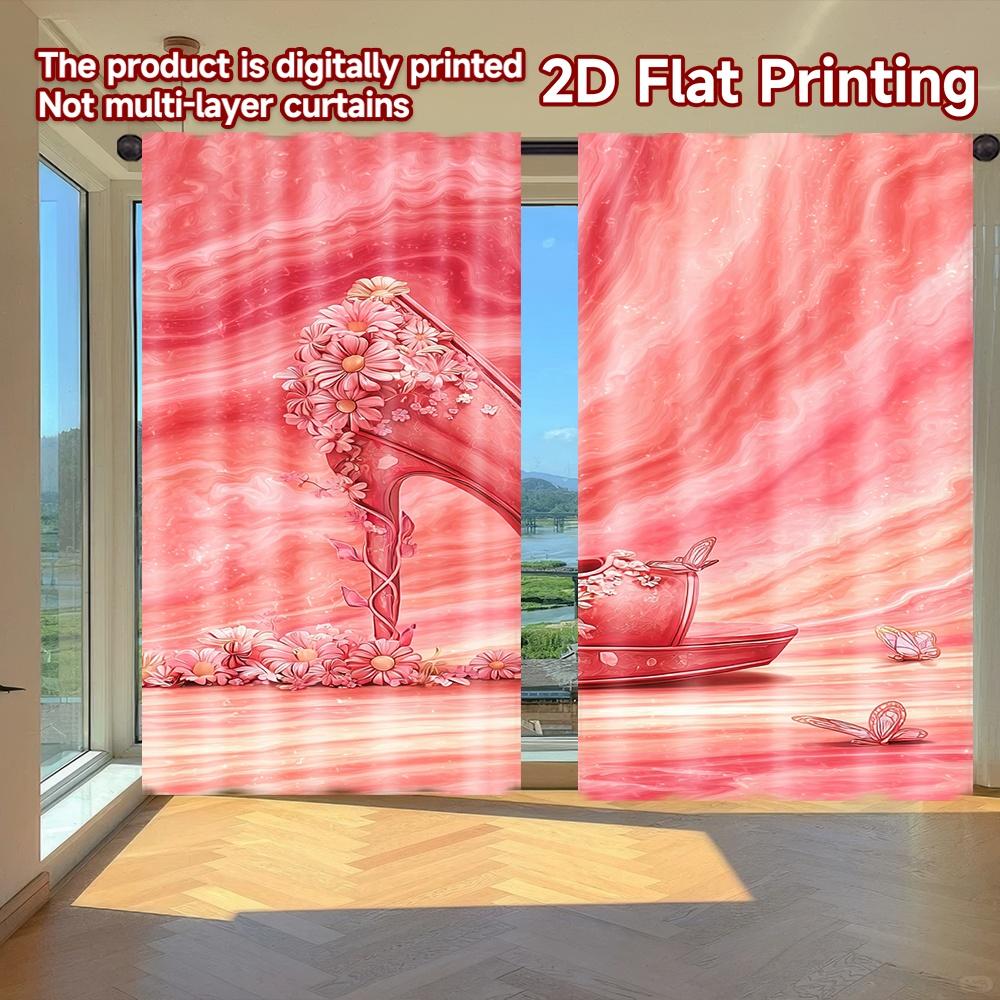 2D FLAT PRINTING 2pcs Curtains (Without Rod) Floral High Heel Design Women is Day Festival Creative Curtains Versatile Durable 100*130 Rod Pocket 1pcs
2D FLAT PRINTING 2pcs Curtains (Without Rod) Floral High Heel Design Women is Day Festival Creative Curtains Versatile Durable 100*130 Rod Pocket 1pcs