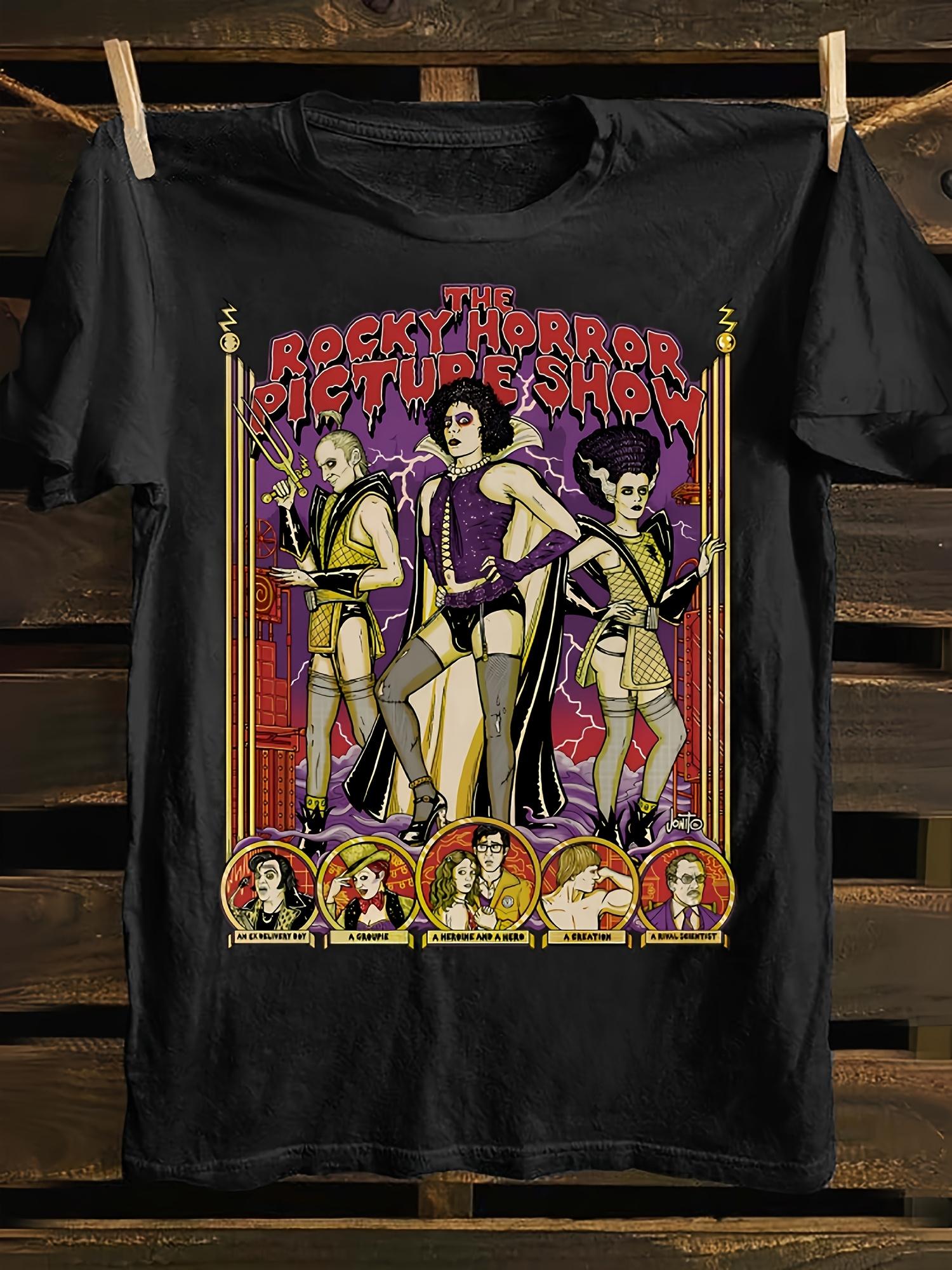 Rocky Horror Show Retro Printed T-shirt 100% Cotton Soft Fabric Retro Character Pattern Short Sleeve Round Neck Casual Shirt S разноцветный
Rocky Horror Show Retro Printed T-shirt 100% Cotton Soft Fabric Retro Character Pattern Short Sleeve Round Neck Casual Shirt S разноцветный