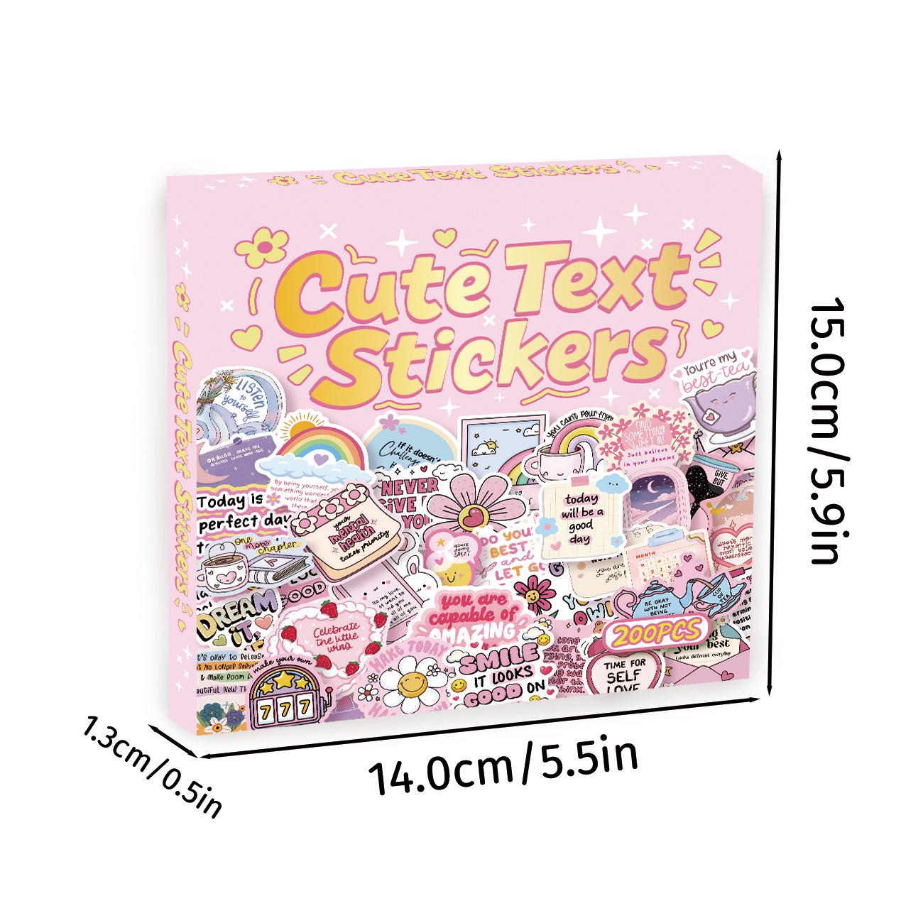 Holographic Motivational Quote Sticker Gift Box Set - 200 Cute Aesthetic Stickers
Holographic Motivational Quote Sticker Gift Box Set - 200 Cute Aesthetic Stickers