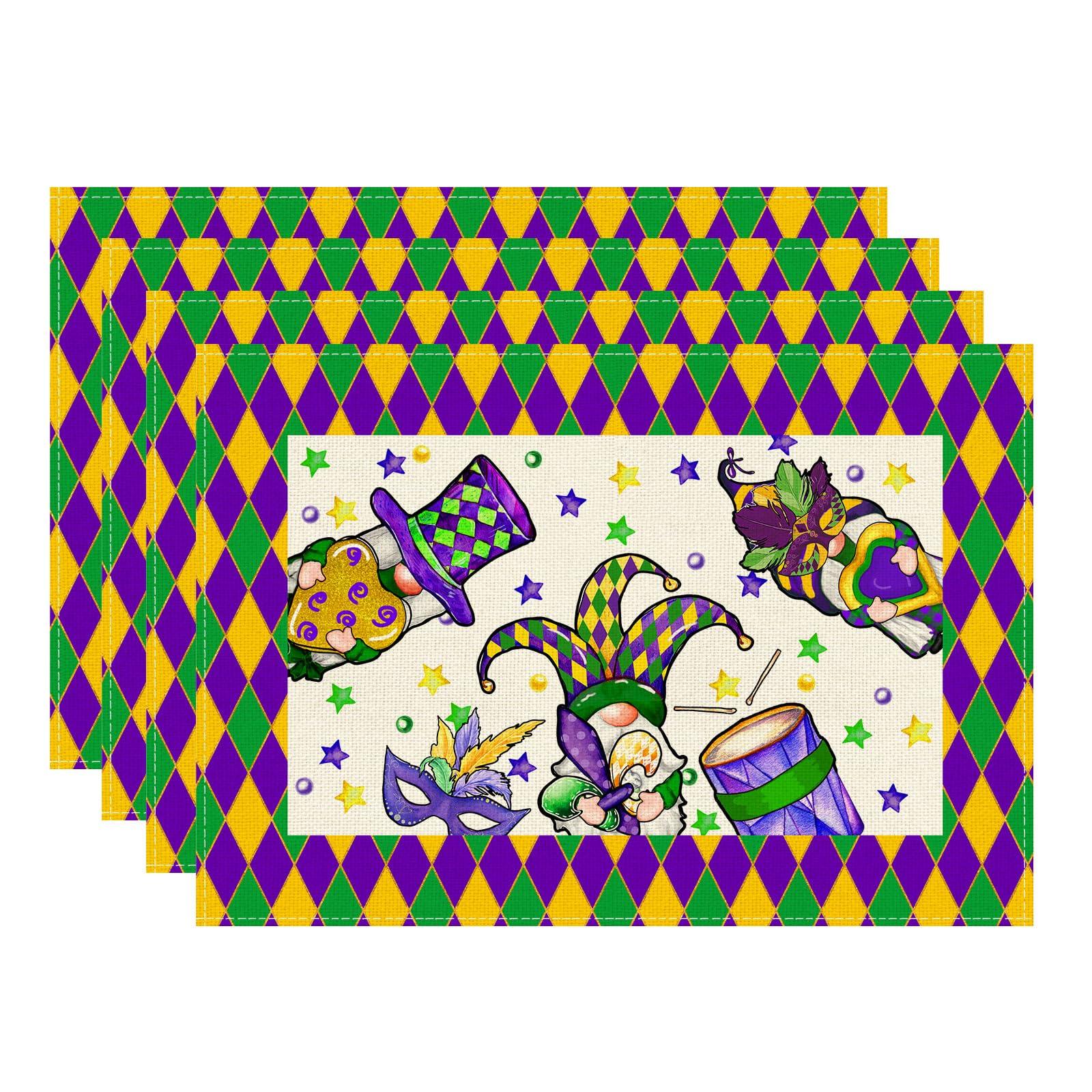 Hats Gnomes Masks Fleur De Lis Mardi Gras Placemats Set of 4 Carnival Table Mats for Masquerade Party Home Kitchen Dining Table Decorations 12x18 Inch Placemats Set of 4 (12x18 Inch)
Hats Gnomes Masks Fleur De Lis Mardi Gras Placemats Set of 4 Carnival Table Mats for Masquerade Party Home Kitchen Dining Table Decorations 12x18 Inch Placemats Set of 4 (12x18 Inch)