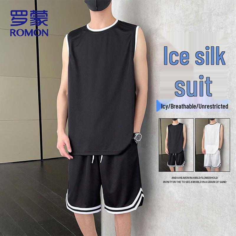ROMON Men s Sleeveless T-Shirt and Shorts Sports Set 2XL
ROMON Men s Sleeveless T-Shirt and Shorts Sports Set 2XL