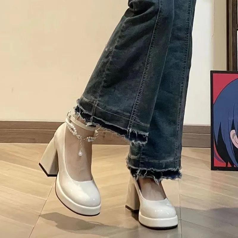 Women s Shoes On Sale High Quality Buckle Women s Pumps Autumn Mary Jane Square Toe Solid Dress Party Block Heel Shallow Shoes 40
Women s Shoes On Sale High Quality Buckle Women s Pumps Autumn Mary Jane Square Toe Solid Dress Party Block Heel Shallow Shoes 40