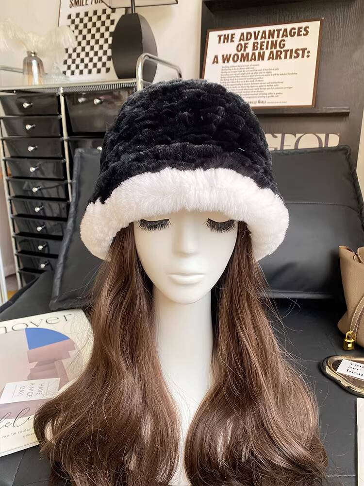 Real Rex Rabbit Fur Hat Winter Warm Bucket Hat Plush Fisherman Hat For Women Casual Cute Fur Hat For Outings thick warm fur caps Within 62cm
Real Rex Rabbit Fur Hat Winter Warm Bucket Hat Plush Fisherman Hat For Women Casual Cute Fur Hat For Outings thick warm fur caps Within 62cm