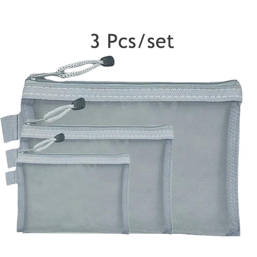 3pcs A4 A5 A6 document storage bags, nylon mesh zipper pouches for files and stationery, office and school supplies organizers 3
3pcs A4 A5 A6 document storage bags, nylon mesh zipper pouches for files and stationery, office and school supplies organizers 3