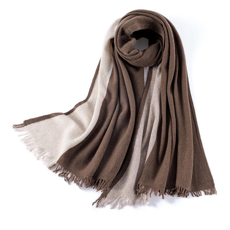 2025 women s knitted wool scarf women s fringed color matching wool lady scarf shawl warm wear fashion Above 175cm кофейный
2025 women s knitted wool scarf women s fringed color matching wool lady scarf shawl warm wear fashion Above 175cm кофейный