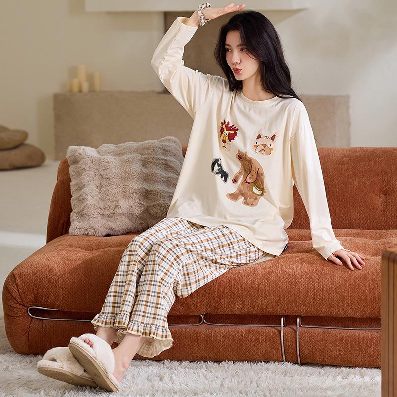 Women s Cotton Pajama Set - Spring/Autumn Long Sleeve & Pants - 2026 Trend - Simple, Comfortable for Home or Outdoors X-Large
Women s Cotton Pajama Set - Spring/Autumn Long Sleeve & Pants - 2026 Trend - Simple, Comfortable for Home or Outdoors X-Large