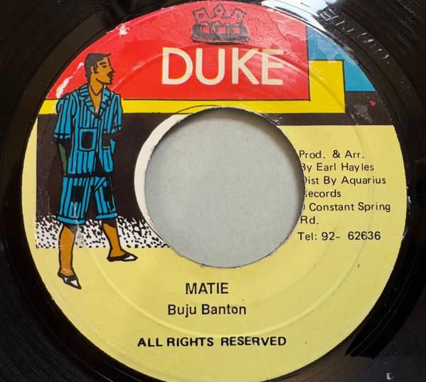 7inch Record BUJU BANTON - Matie none Duke Records 1991 Jamaica Reggae, Ska & Dub Used
7inch Record BUJU BANTON - Matie none Duke Records 1991 Jamaica Reggae, Ska & Dub Used