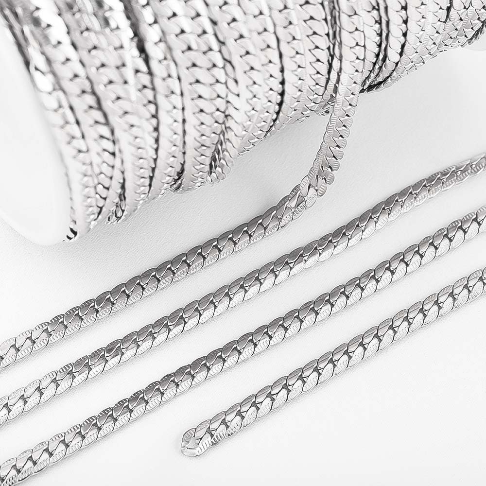 0.5M 1M Geometry Striped Square Necklace Chain Stainless Steel Circle Link Chains DIY Women Bracelets Jewelry Making Body Chain 0.5M
0.5M 1M Geometry Striped Square Necklace Chain Stainless Steel Circle Link Chains DIY Women Bracelets Jewelry Making Body Chain 0.5M