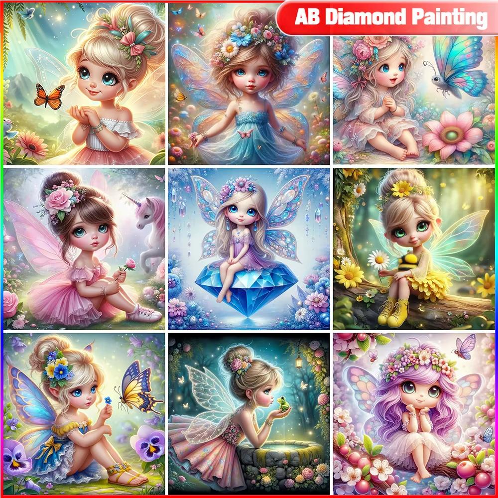 New Diamond Painting Girl Elves Embroidery Butterfly Picture Rhinestones Flower Mosaic Portrait Decoration Wall Round 20x20cm
New Diamond Painting Girl Elves Embroidery Butterfly Picture Rhinestones Flower Mosaic Portrait Decoration Wall Round 20x20cm