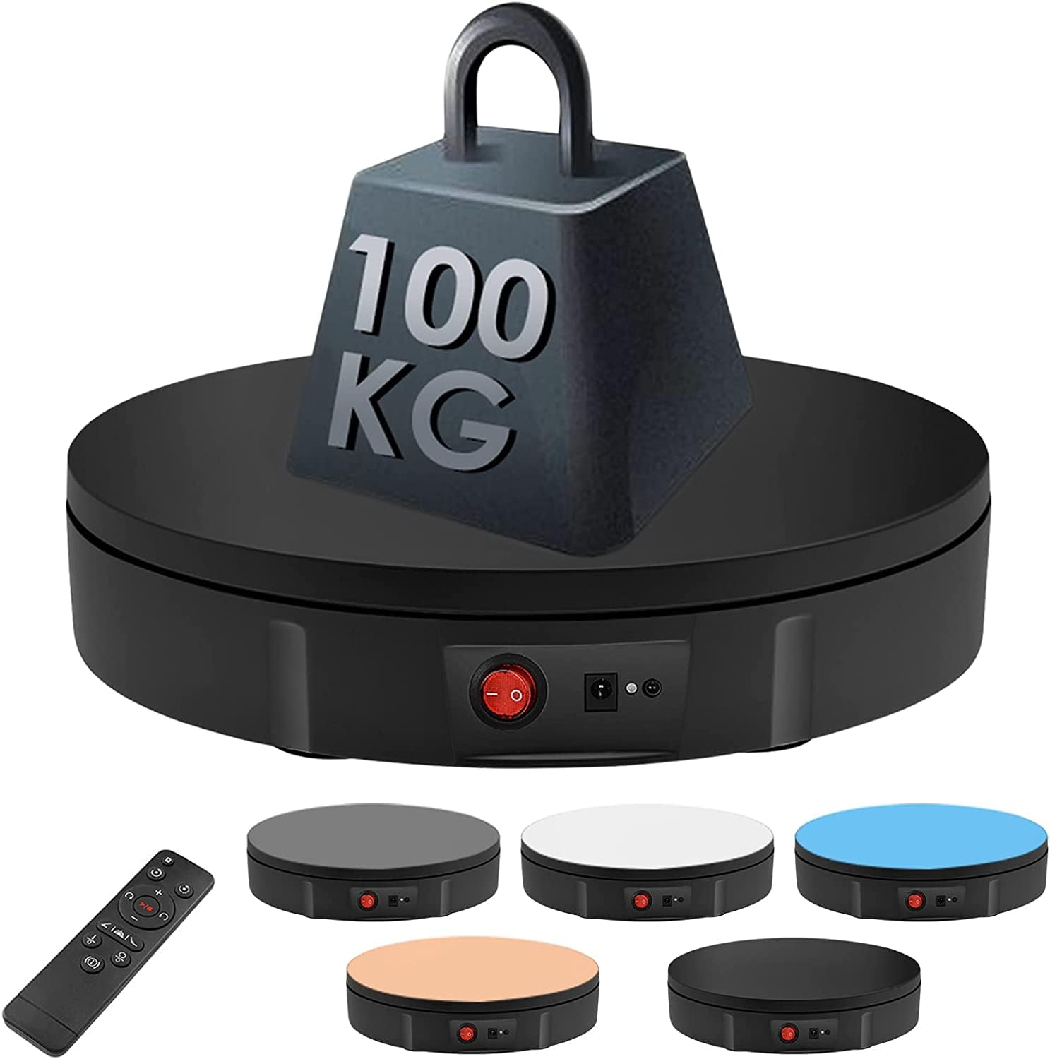 TINGHAIYAN 360 degree electric rotating electric rotating electric display load capacity diameter remote control convenient adjustable and low for for чорний
TINGHAIYAN 360 degree electric rotating electric rotating electric display load capacity diameter remote control convenient adjustable and low for for чорний