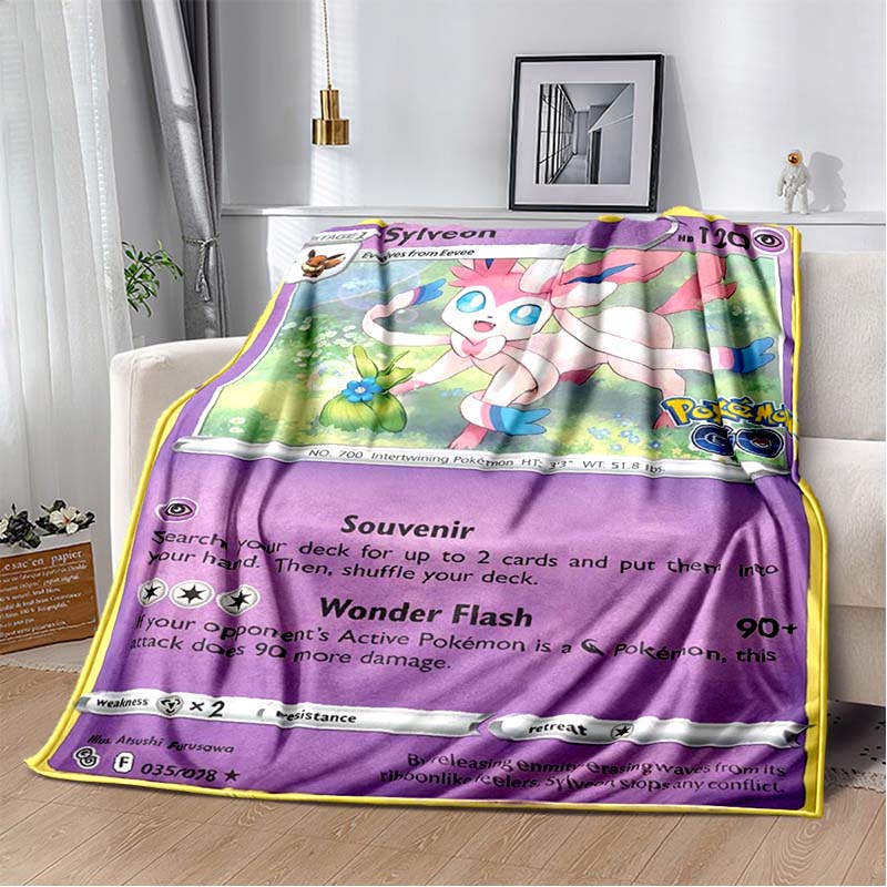This 3D classic Pokémon card-themed flannel blanket is suitable for bedrooms, sofas, picnics, and can also be used as an outdoor 75x90cm
This 3D classic Pokémon card-themed flannel blanket is suitable for bedrooms, sofas, picnics, and can also be used as an outdoor 75x90cm