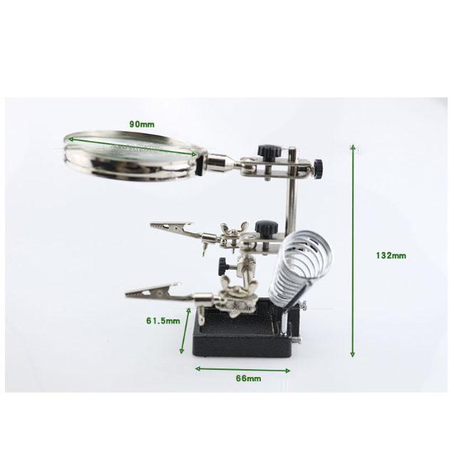 Spring Mounted 3X Magnifying Glass with 90mm Clear Lens for Soldering Circuit Testing and Fine Mechanical Assembly China Mainland
Spring Mounted 3X Magnifying Glass with 90mm Clear Lens for Soldering Circuit Testing and Fine Mechanical Assembly China Mainland