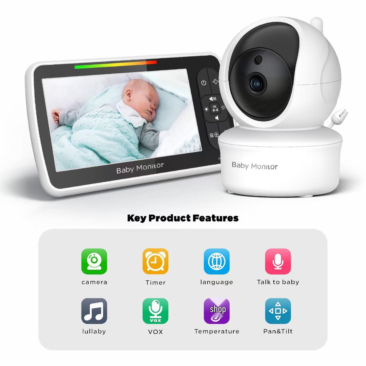 5 Baby Guardian Monitor with Two-Way Talk & Lullaby UK Version
5 Baby Guardian Monitor with Two-Way Talk & Lullaby UK Version