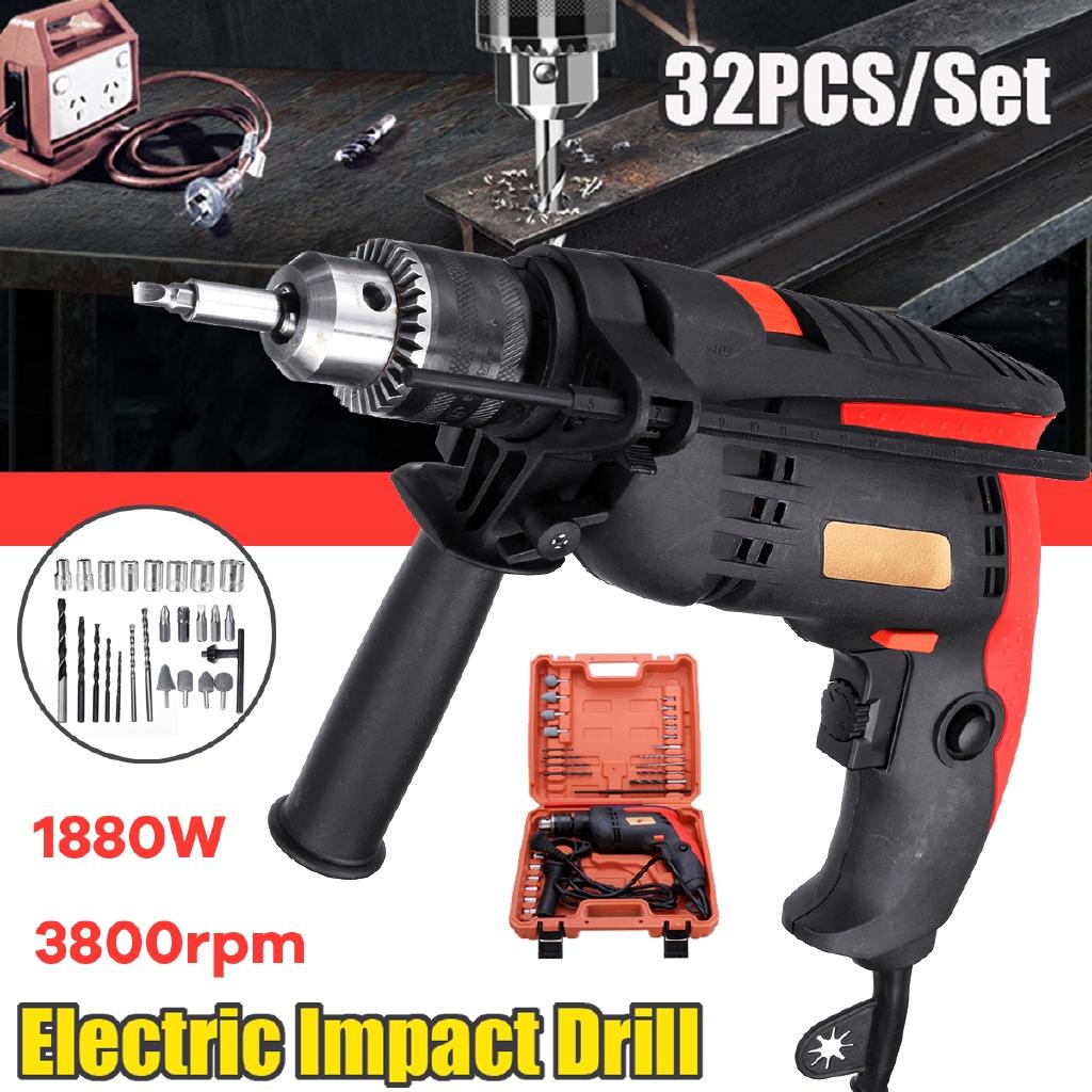 1880 Вт 0-3800 об/мин Электрическая бесщеточная ударная дрель 3 мм Электрическая ударная дрель Инструмент для закручивания с крутящим моментом 32 шт.
1880 Вт 0-3800 об/мин Электрическая бесщеточная ударная дрель 3 мм Электрическая ударная дрель Инструмент для закручивания с крутящим моментом 32 шт.
