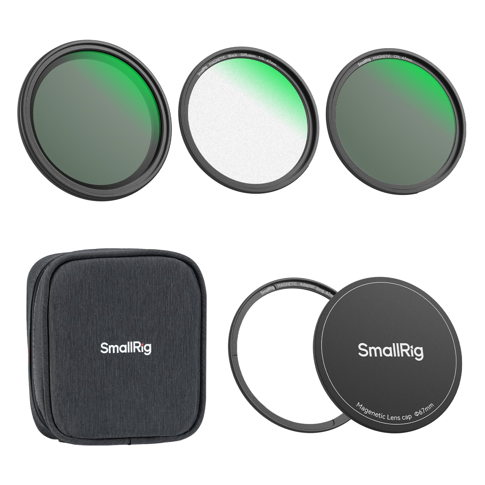 SmallRig Magnetic 67mm Lens Filter Kit VND CPL Black Mist Adapter Ring Magnetic Lens Cover Storage Bag Cleaning Magnetic Filter Set for Smartphone
SmallRig Magnetic 67mm Lens Filter Kit VND CPL Black Mist Adapter Ring Magnetic Lens Cover Storage Bag Cleaning Magnetic Filter Set for Smartphone