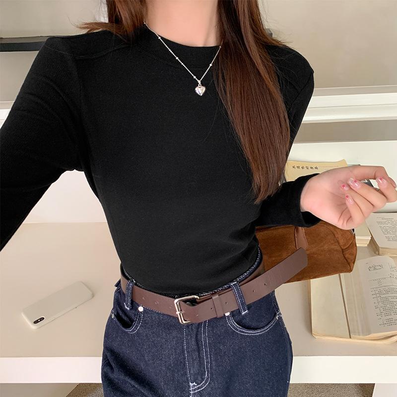 Абрикосовая утолщенная рубашка с круглым вырезом и длинными рукавами для женщин на осень и зиму, теплая и облегающая внутренняя подкладка, базовый универсальный верх. XL
Абрикосовая утолщенная рубашка с круглым вырезом и длинными рукавами для женщин на осень и зиму, теплая и облегающая внутренняя подкладка, базовый универсальный верх. XL