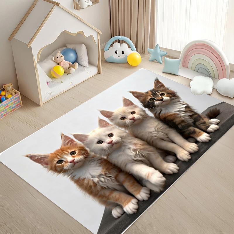3D Cute Kitten Print Area Rug Kids Play Mat Washable Non Slip Carpet for Bedroom Living Room Nursery Cat Lover Cozy Home Decor 40x60CM
3D Cute Kitten Print Area Rug Kids Play Mat Washable Non Slip Carpet for Bedroom Living Room Nursery Cat Lover Cozy Home Decor 40x60CM