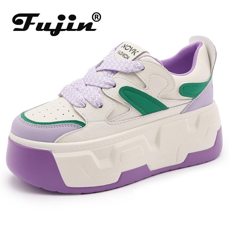 Fujin/8,5 см из натуральной коровьей кожи, женские осенне-весенние кроссовки на танкетке, массивные кроссовки, модные женские туфли на скрытом каблуке, толстая подошва
Fujin/8,5 см из натуральной коровьей кожи, женские осенне-весенние кроссовки на танкетке, массивные кроссовки, модные женские туфли на скрытом каблуке, толстая подошва