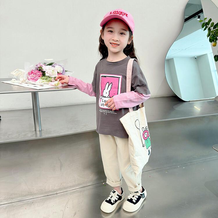 2025 Girls Cartoon Print Long-Sleeve Faux Two-Piece T-Shirt for Spring & Autumn 140 cm сірий колір
2025 Girls Cartoon Print Long-Sleeve Faux Two-Piece T-Shirt for Spring & Autumn 140 cm сірий колір