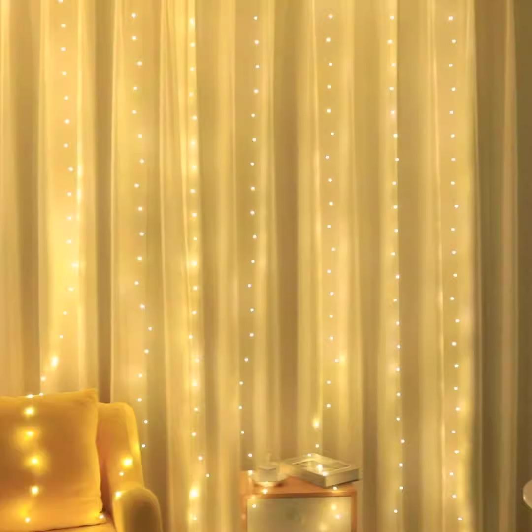 3x3m 300 LED Copper Wire Curtain Lights, USB Remote Controlled Christmas Fairy Lights 3x1 100 LED without Hooks
3x3m 300 LED Copper Wire Curtain Lights, USB Remote Controlled Christmas Fairy Lights 3x1 100 LED without Hooks
