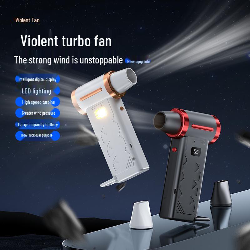 Portable High-Power Handheld Fan: Digital Display, Large Wind for Camping and Dust Removal Y50 White Turbine Fan
Portable High-Power Handheld Fan: Digital Display, Large Wind for Camping and Dust Removal Y50 White Turbine Fan