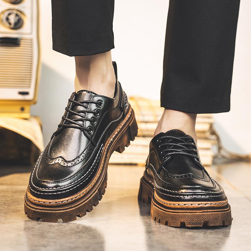39-44 Spring and Autumn New Men s Low-Top Retro Casual Small Leather Shoes British Brock Leather Shoes Men s Shoes 39
39-44 Spring and Autumn New Men s Low-Top Retro Casual Small Leather Shoes British Brock Leather Shoes Men s Shoes 39