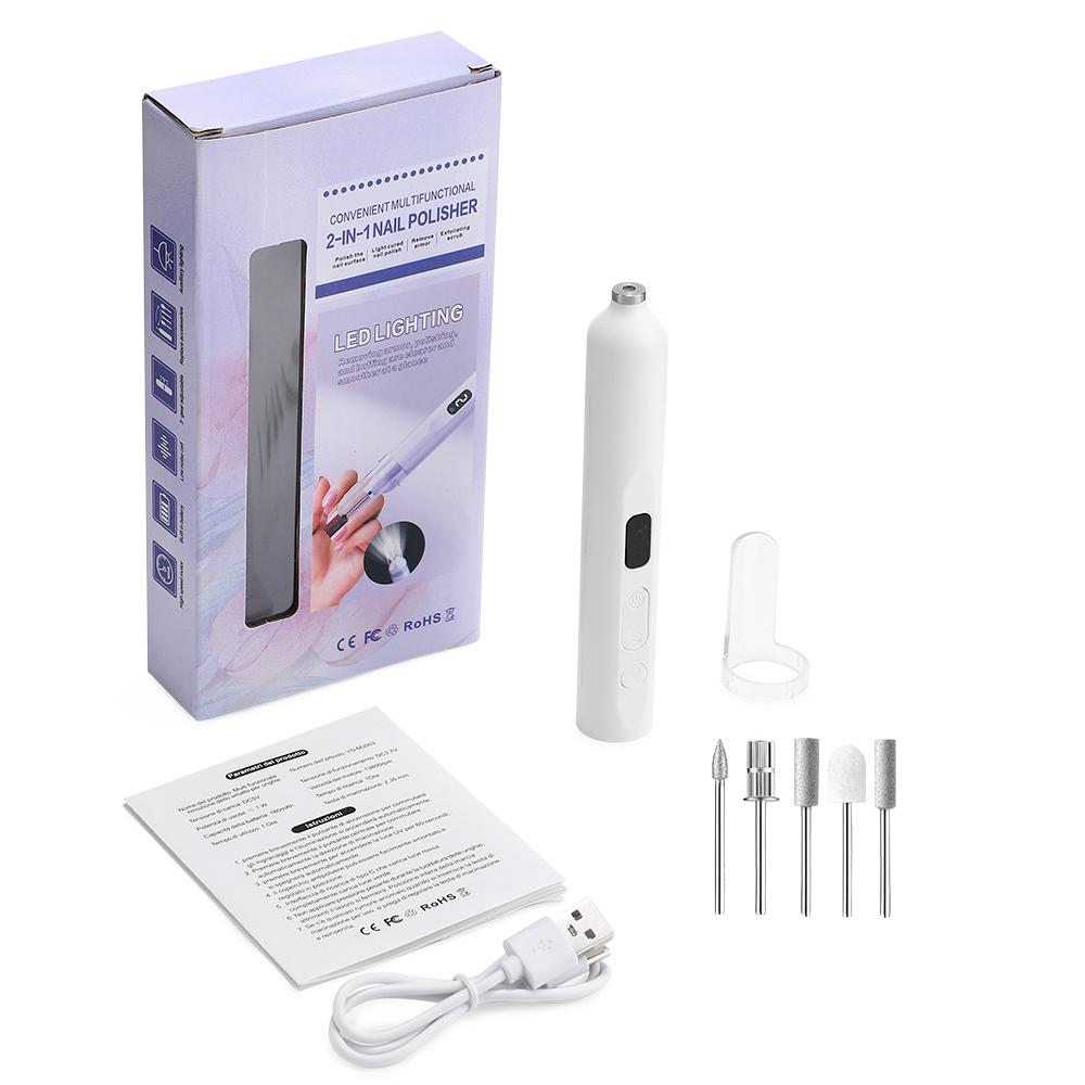 Wireless Electric Nail Polisher Drill Bits Nails Grinding Polishing Dead Skin Removal Art Sanding File Pen Manicure Machine белый
Wireless Electric Nail Polisher Drill Bits Nails Grinding Polishing Dead Skin Removal Art Sanding File Pen Manicure Machine белый