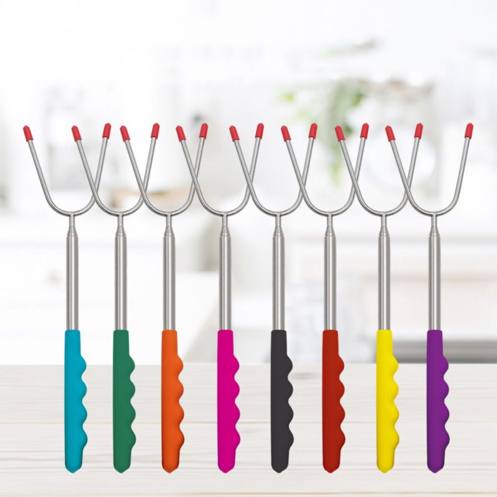 6Pcs Extendable Telescopic BBQ Forks Reusable Marshmallows Roasting Stick Hot Dog Stick Sausages чёрный
6Pcs Extendable Telescopic BBQ Forks Reusable Marshmallows Roasting Stick Hot Dog Stick Sausages чёрный